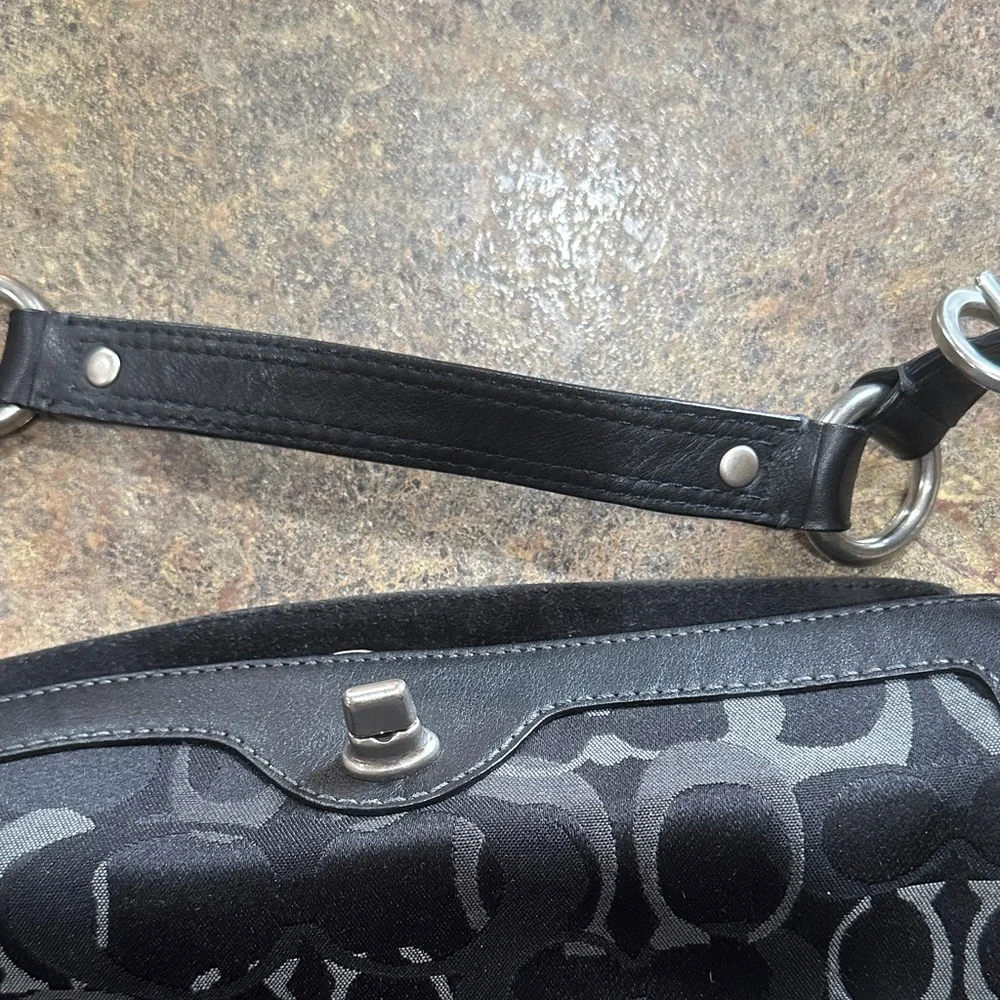 Coach sleek black